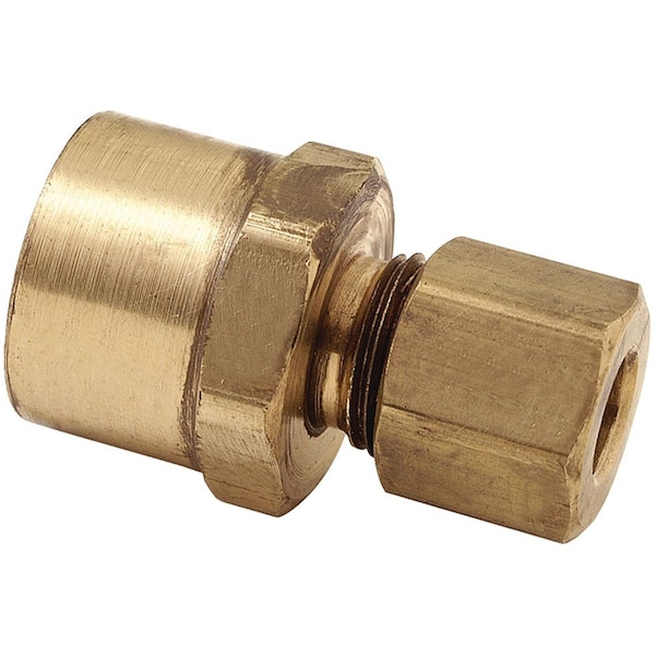 Thrifco Plumbing No. 66 3/8 Inch x 1/8 Inch Lead-Free Brass Compression FIP Adapter 9466011 - main